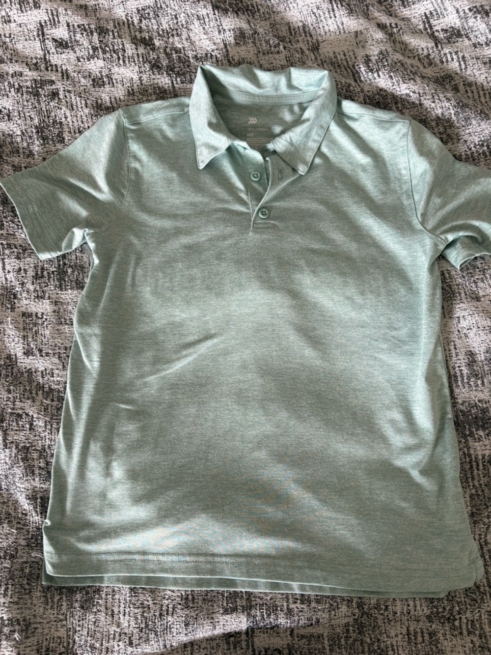 All in Motion Light Green Boys Polo Shirt Size Medium